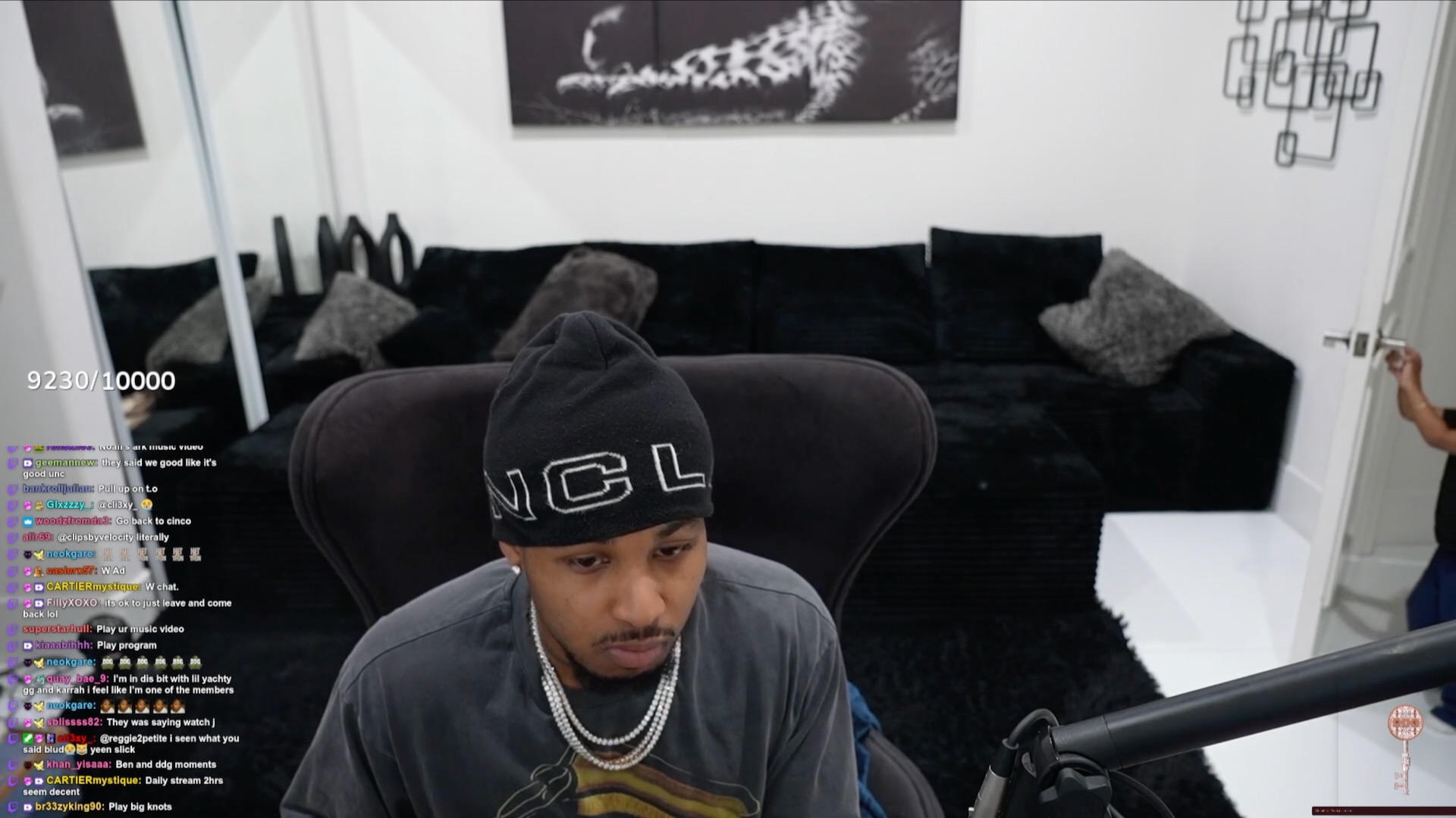 DDG's son accidentally walked into stream (Image via Twitch/@DDG)